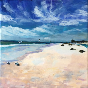 Rachel Lynn Heisey Lancaster PA Artist Beach Painting of Honeymoon Island FL