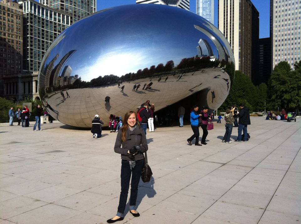 Me in Chicago at the Cloud Gate
