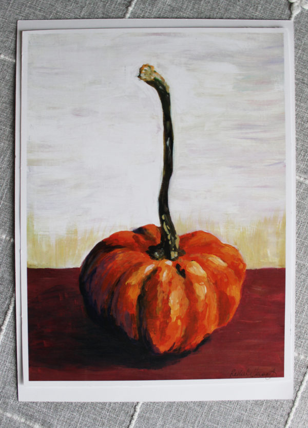 Lancaster PA Artist Rachel Lynn Heisey Art Print of Pumpkin Painting