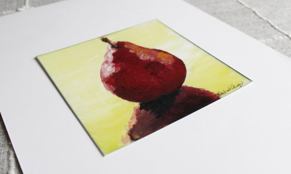 Little Pear Painting Print by Lancaster, PA Artist Rachel Lynn Heisey