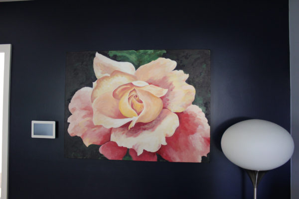 Rachel Lynn Heisey Graphic Designer, Web Designer, Yoga Instructor, Artist in Lancaster, PA Large Stunning Rose Painting