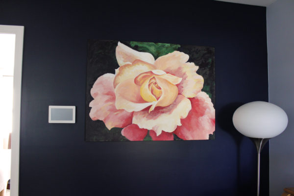 Rachel Lynn Heisey Graphic Designer, Web Designer, Yoga Instructor, Artist in Lancaster, PA Large Stunning Rose Painting