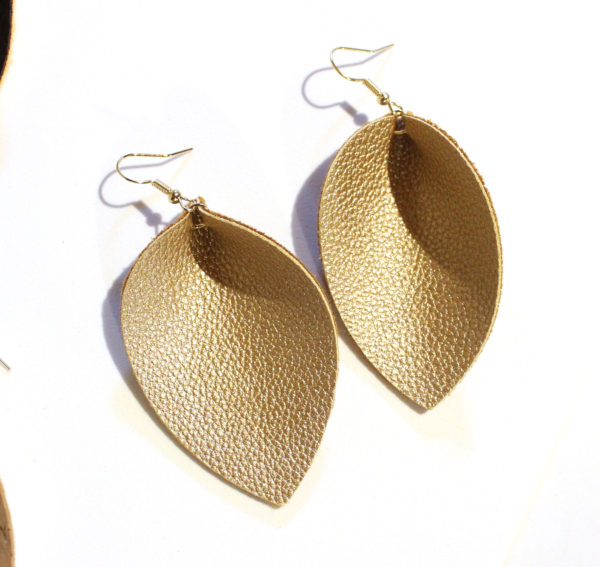 Faux Leather Earrings by Rachel Lynn Heisey Small Business Graphic Designer in Lancaster, PA