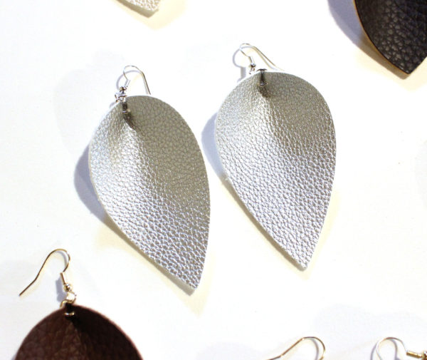 Faux Leather Earrings by Rachel Lynn Heisey Small Business Graphic Designer in Lancaster, PA