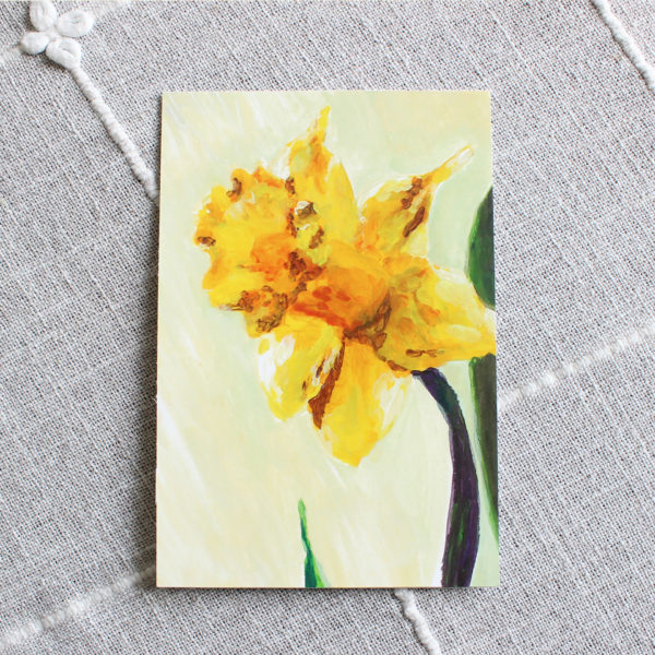 This adorable print is a 4" x 6" print of an original acrylic painting by Rachel Lynn Heisey. Perfect for Spring or every day to add joy to your home. Lancaster, PA Artist, Graphic Designer and WEbsite Designer