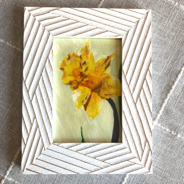 This adorable print is a 4" x 6" print of an original acrylic painting by Rachel Lynn Heisey. Perfect for Spring or every day to add joy to your home. Lancaster, PA Artist, Graphic Designer and Website Designer