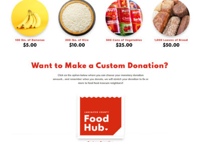 Lancaster County Food Hub Virtual Food Drive