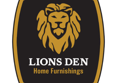 Lions Den Home Furnishings Logo Design
