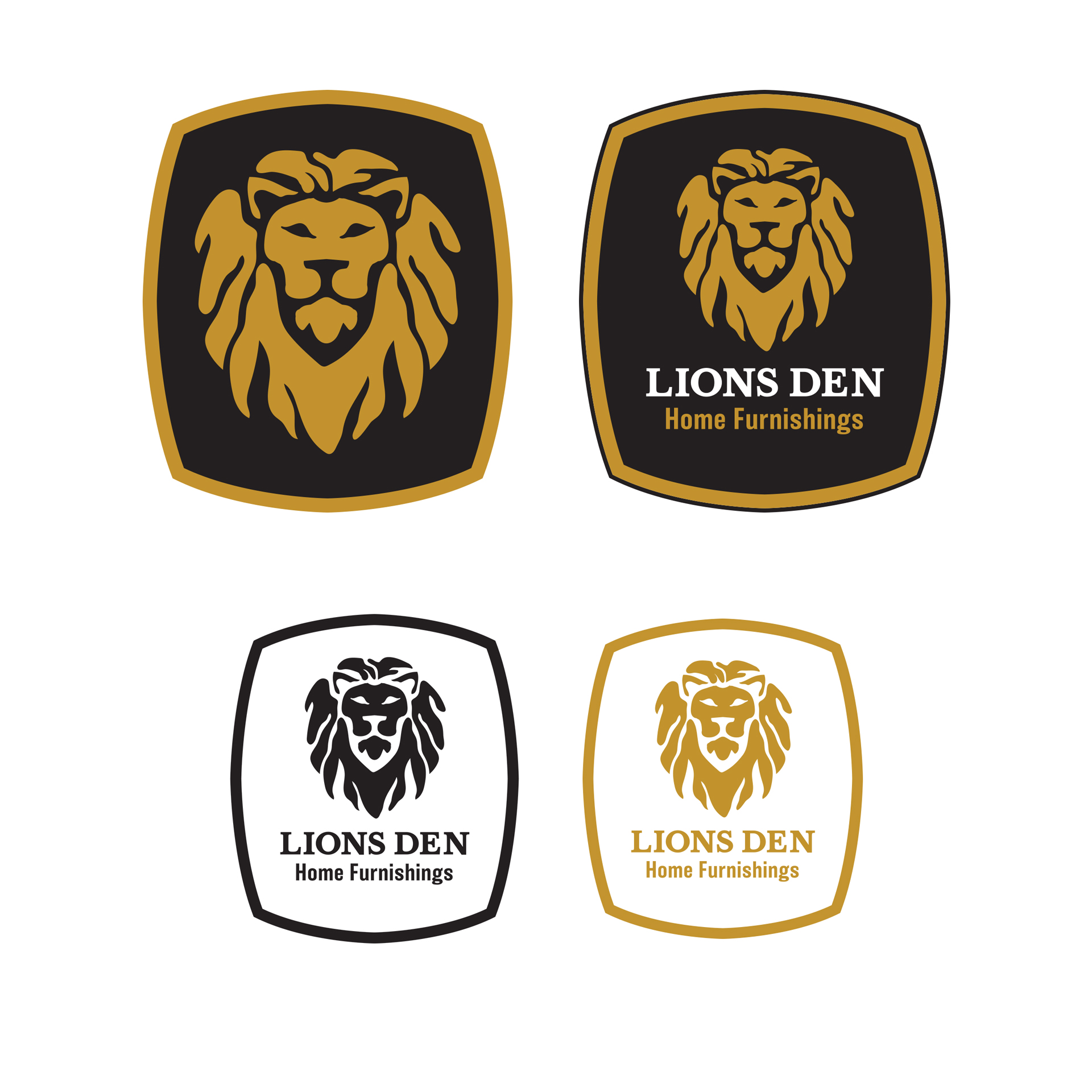 Lions Den Home Furnishings - Logo Design by Rachel Lynn Heisey Graphic Designer in Lancaster, PA and Web Designer