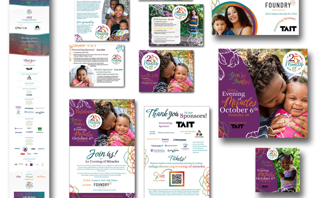 Evening of Miracles 2023 Graphic & Web Design