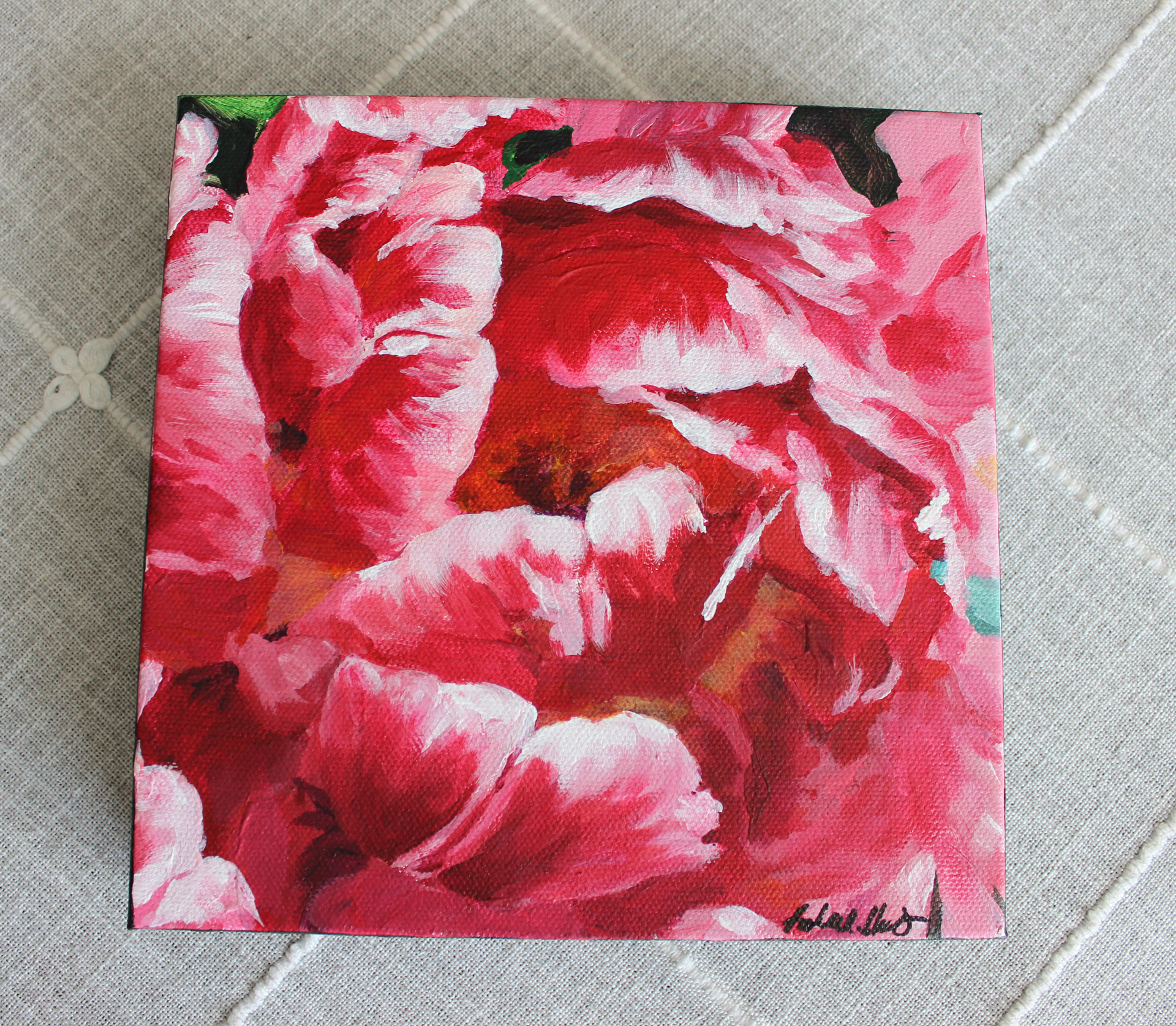 Rachel Lynn Heisey Unfolding Tulip Original Painting Lancaster, PA artist