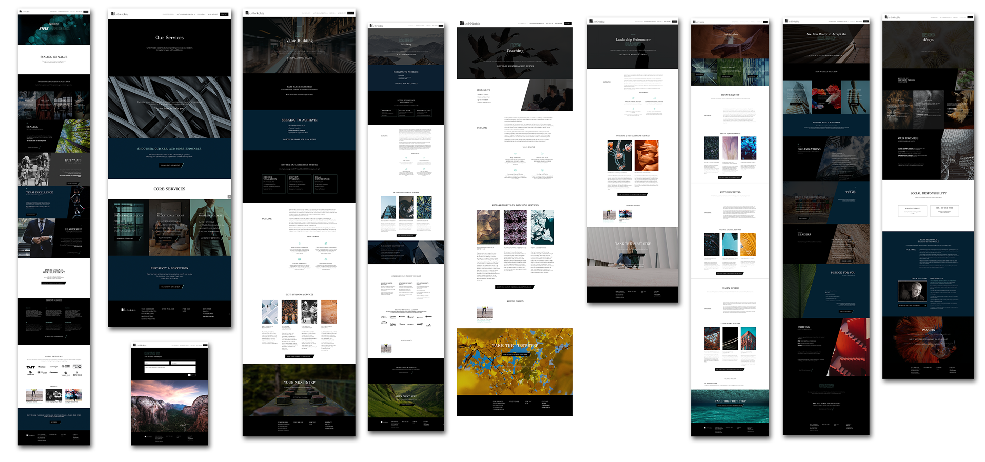 Unthinkable Group Premium Coaching Website Redesign by Rachel Lynn Heisey Design Lancaster, PA Graphic Designer and Website Designer