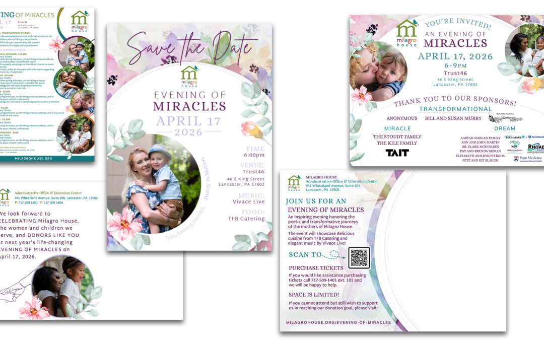 Milagro House 2026 Evening of Miracles Designs