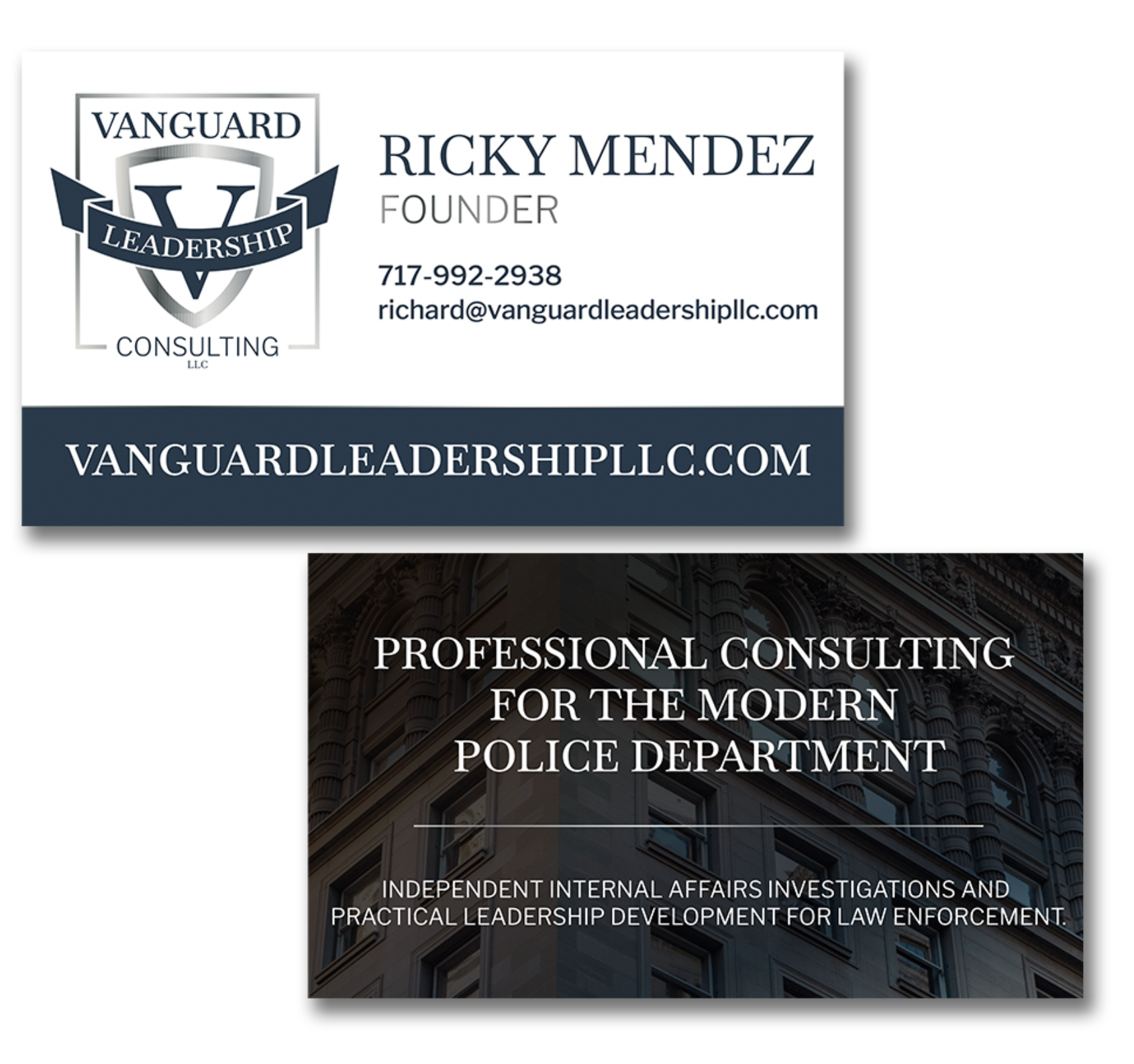 Vanguard Leadership LLC Brand Design and Website Design Create by Rachel Lynn Heisey Graphic and Website Designer in Lancaster, PA